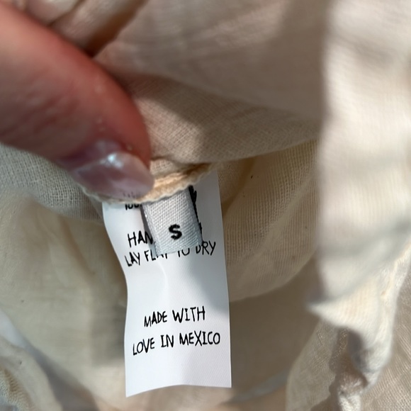 Jen’s pirate booty for Free People smocked lace-up gauze top - Picture 10 of 10